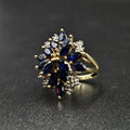 9ct Yellow Gold Blue Sapphire Ring
