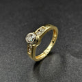 18ct Yellow & White Gold Diamond Ring
