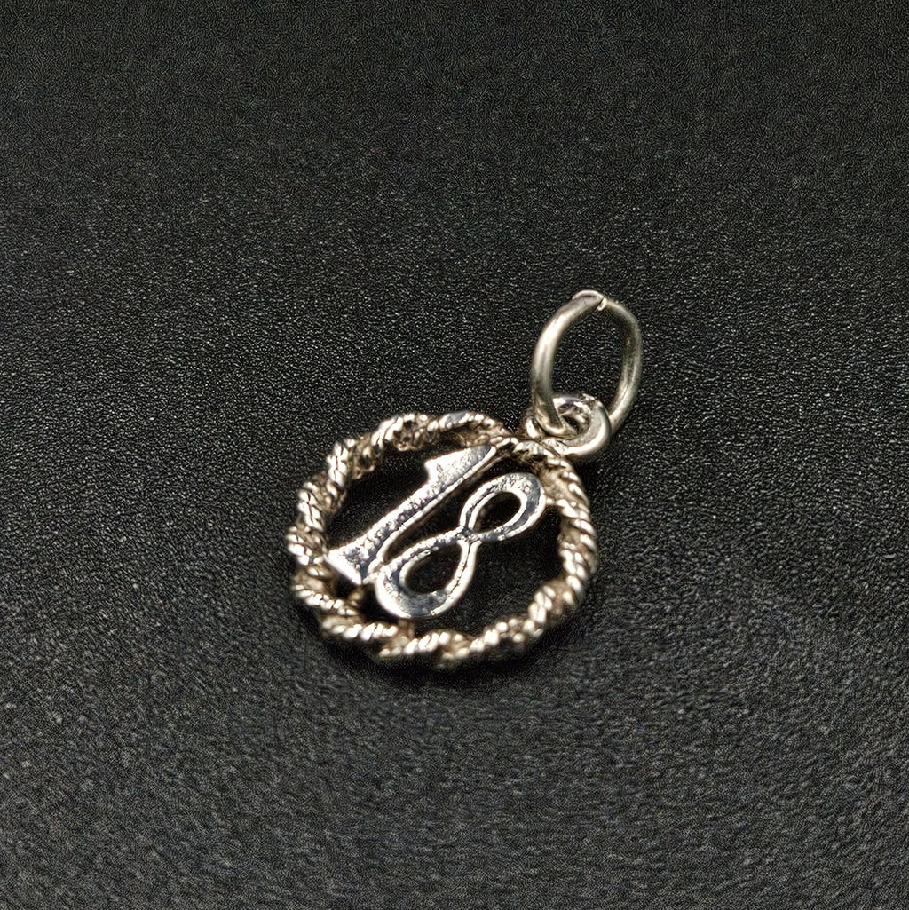 Silver 18th Charm