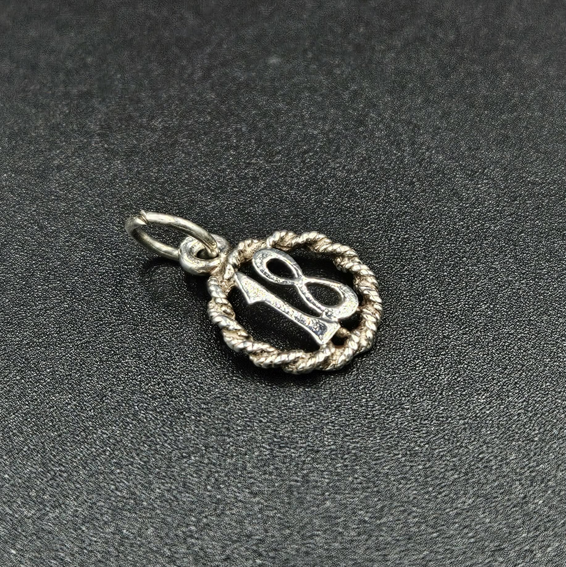 Silver 18th Charm