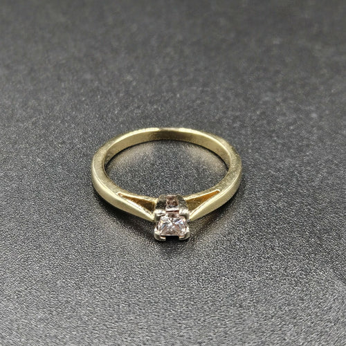 18ct Yellow Gold Diamond Band Ring