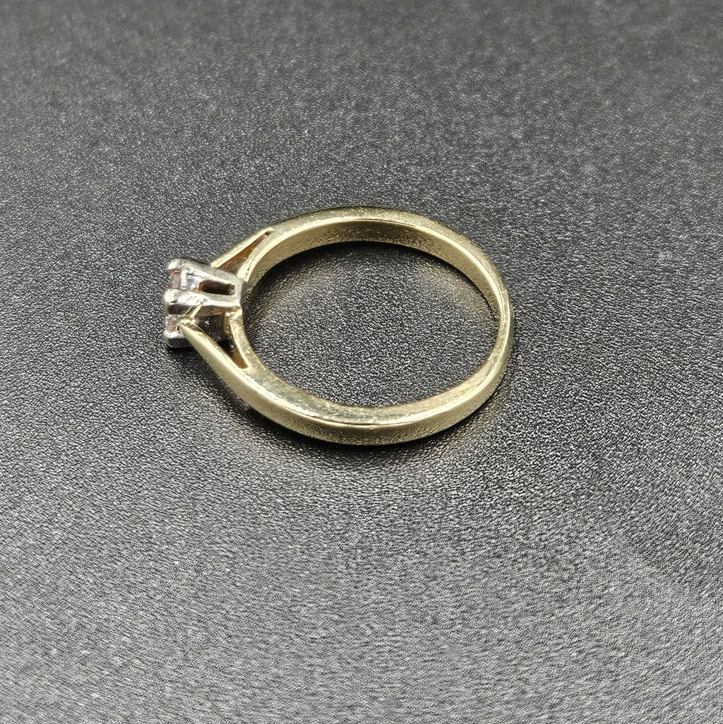 18ct Yellow Gold Diamond Band Ring