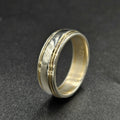 9ct Yellow & White Gold Band Style Ring