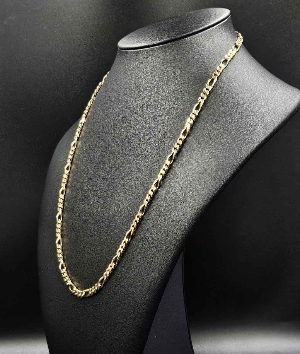 9ct Yellow Gold figaro-style chain