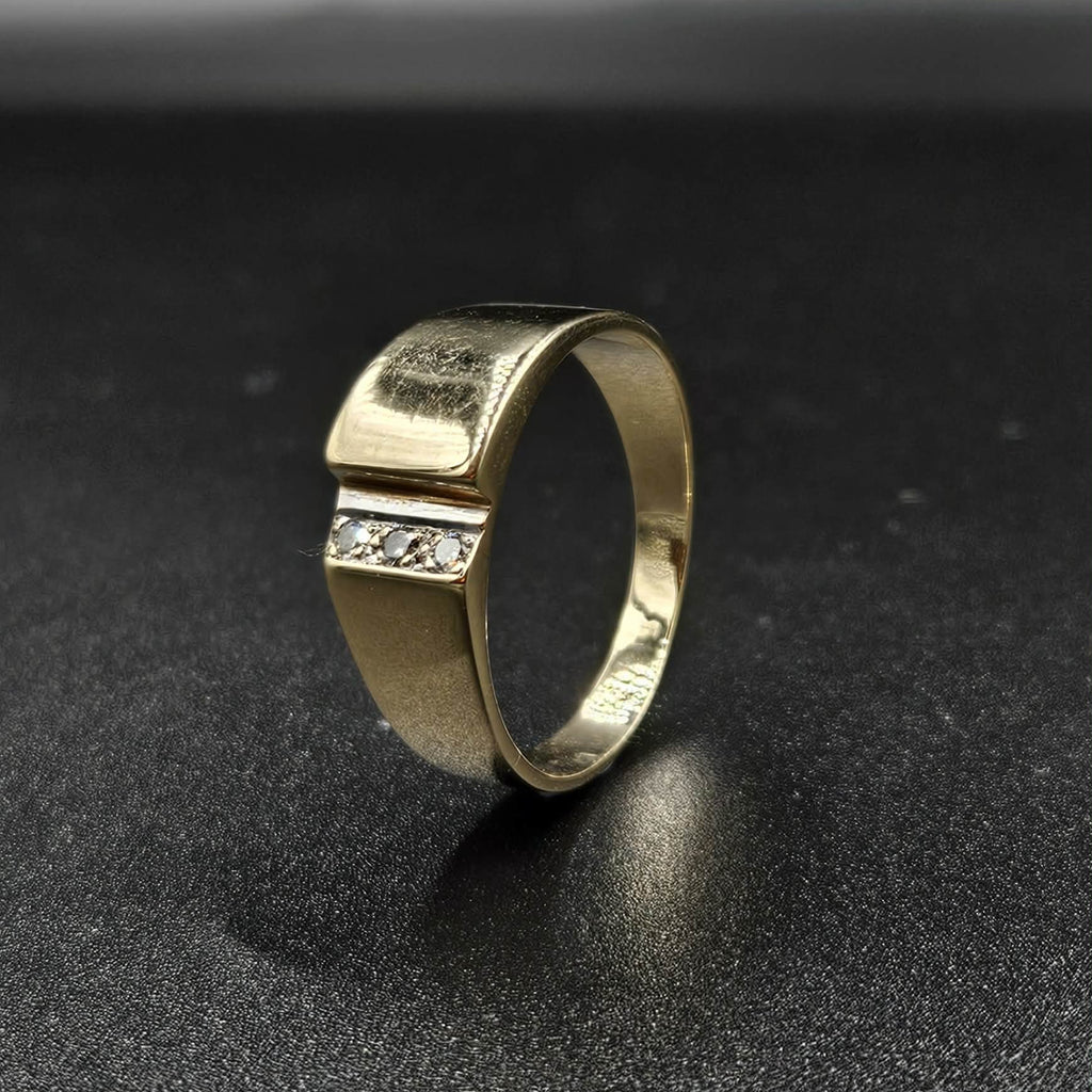 9ct Yellow Gold Diamond Band