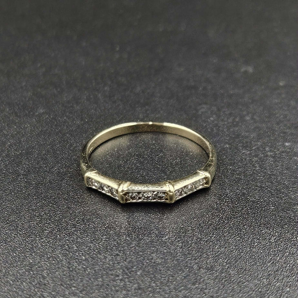 9ct Yellow Gold Diamond Band Ring