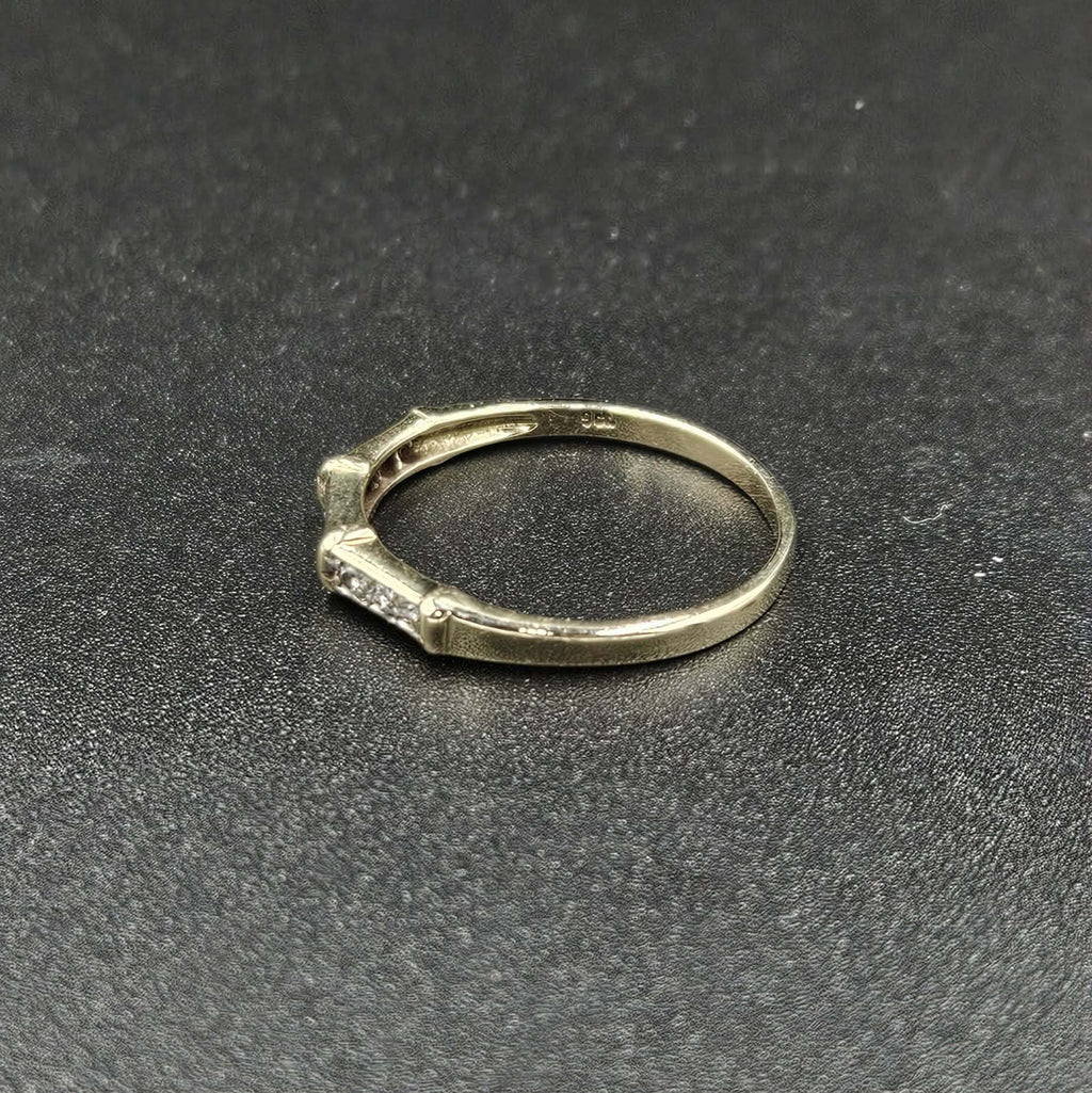 9ct Yellow Gold Diamond Band Ring