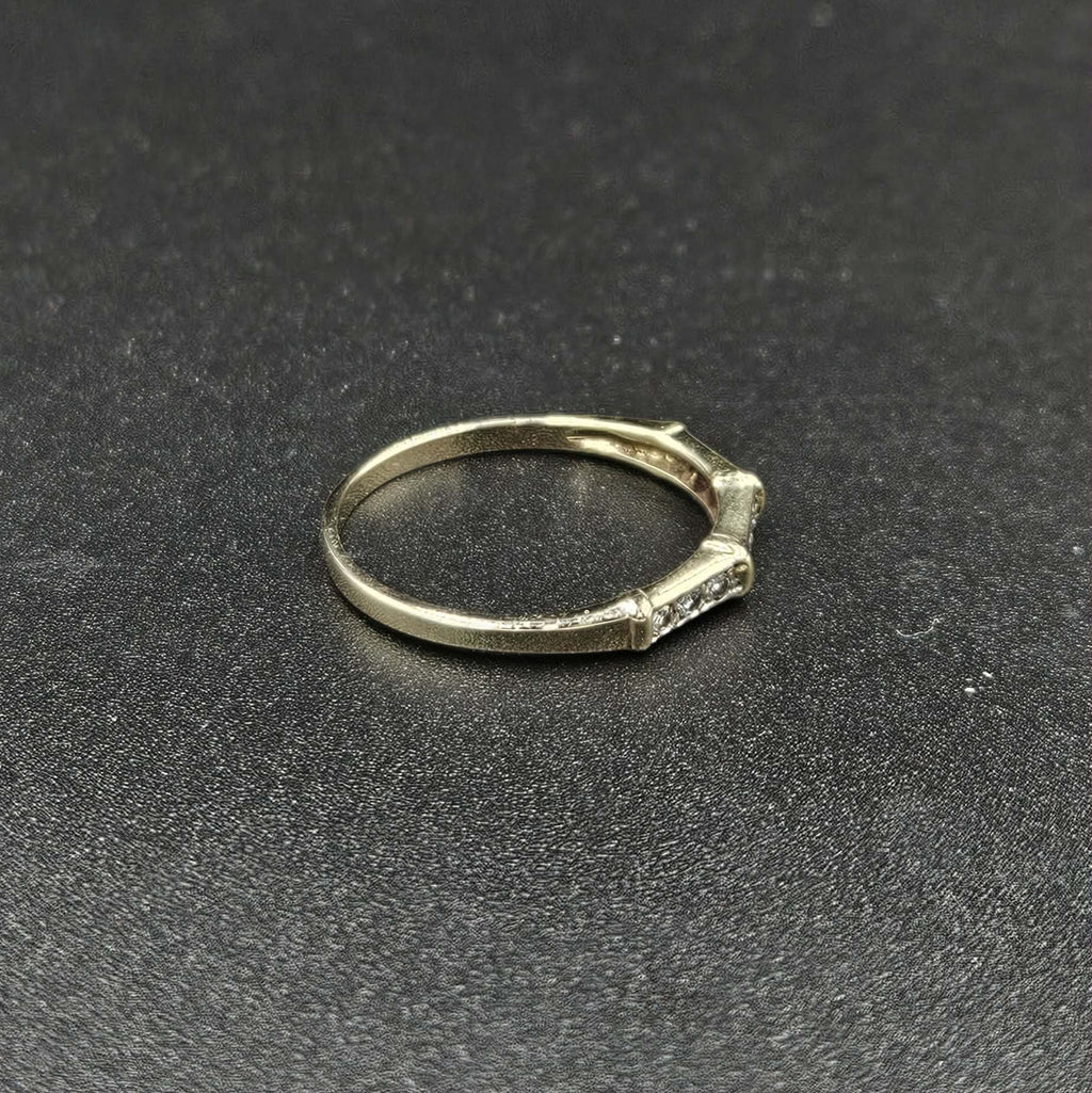 9ct Yellow Gold Diamond Band Ring