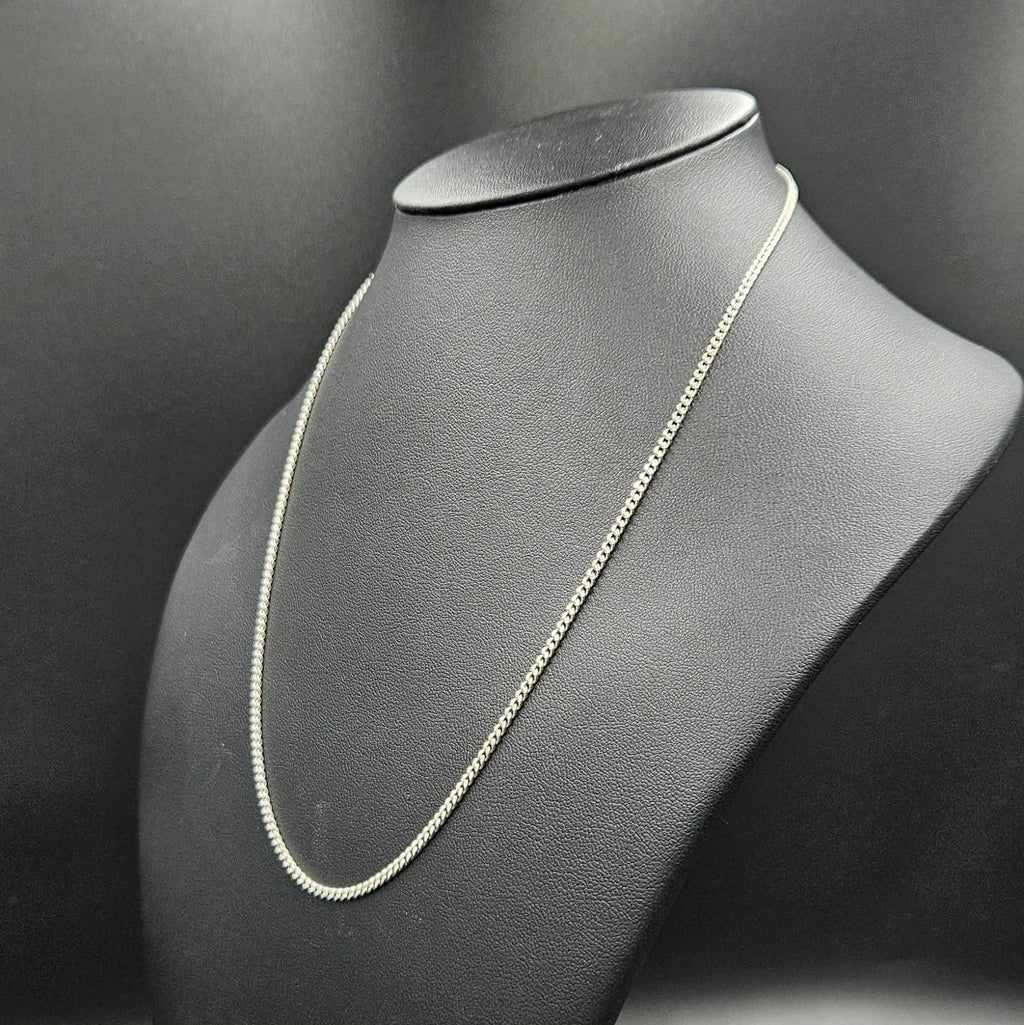 925 Sterling Silver Curb Chain 46cm L
