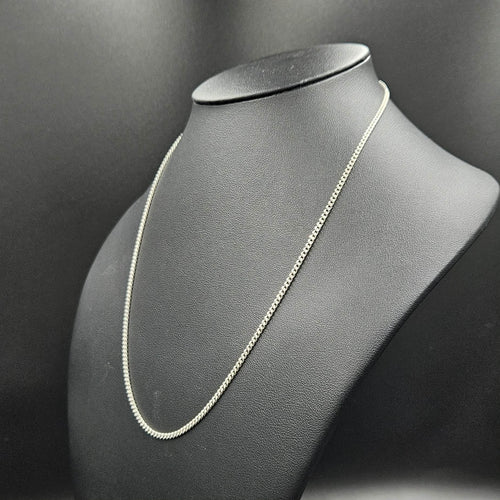 925 Sterling Silver Curb Chain 46cm L