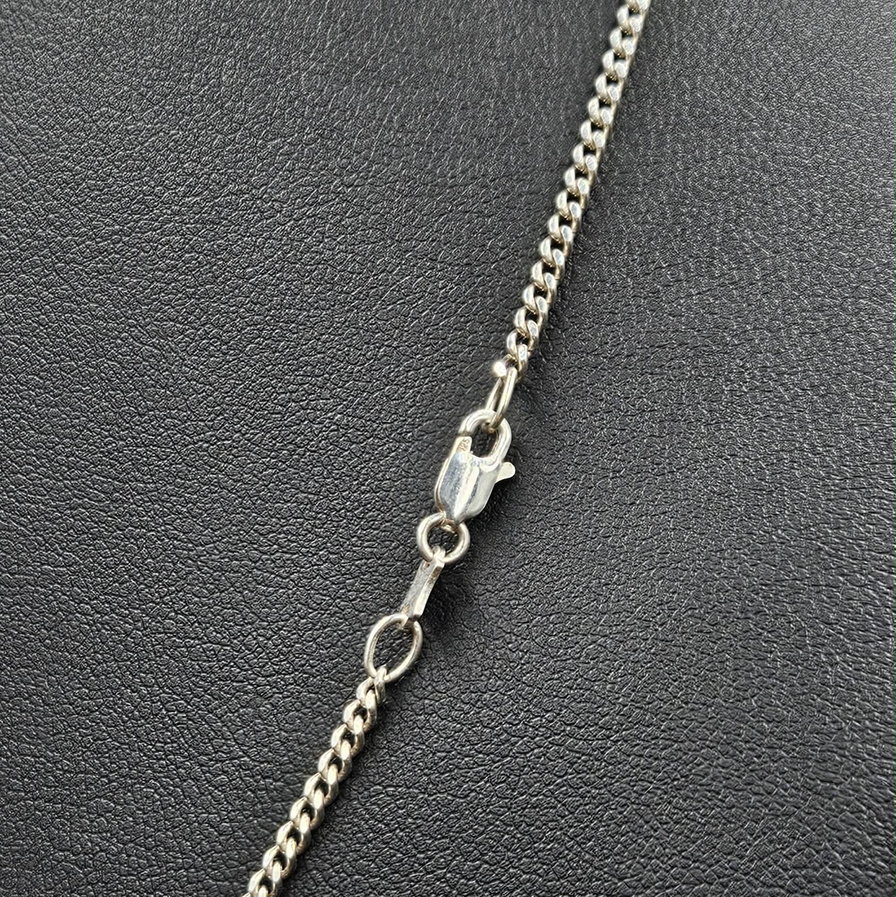 925 Sterling Silver Curb Chain 46cm L