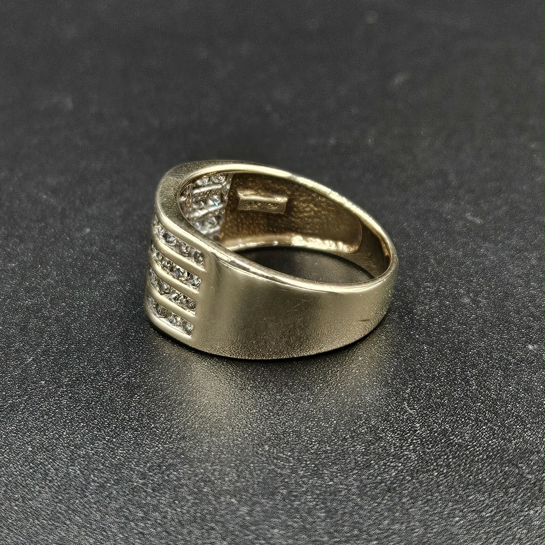 9ct Yellow Gold, 44 Diamond Band Ring