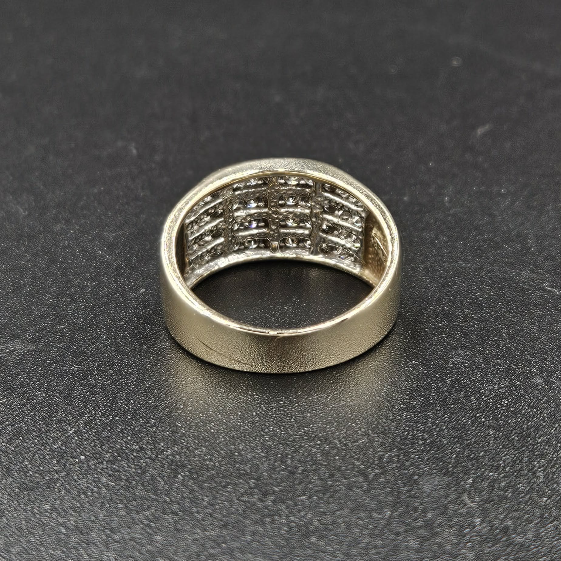 9ct Yellow Gold, 44 Diamond Band Ring