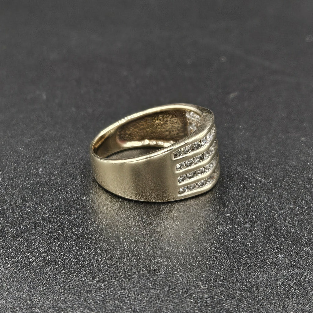 9ct Yellow Gold, 44 Diamond Band Ring