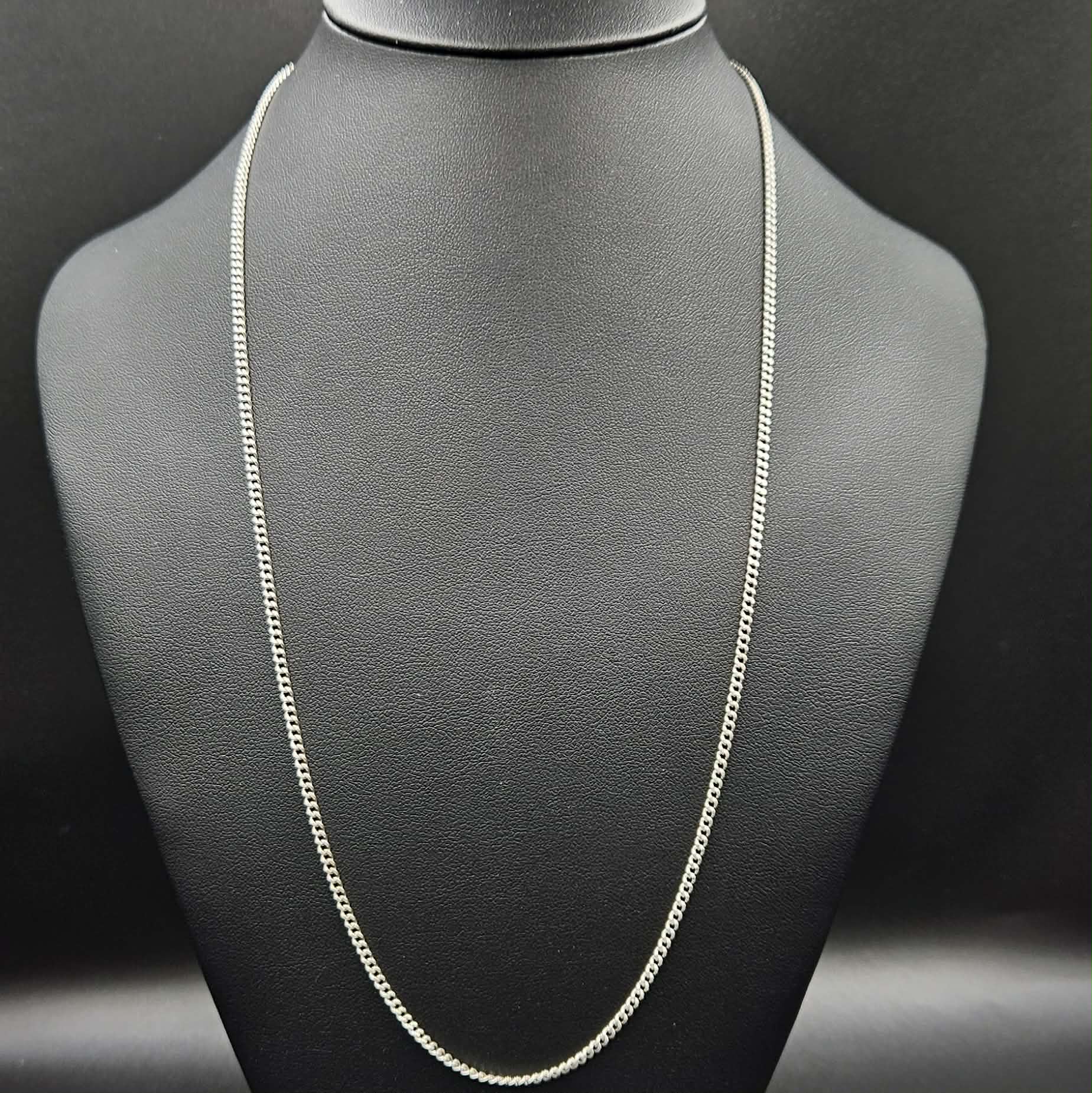 Sterling Silver 925 Curb Chain 57cm L