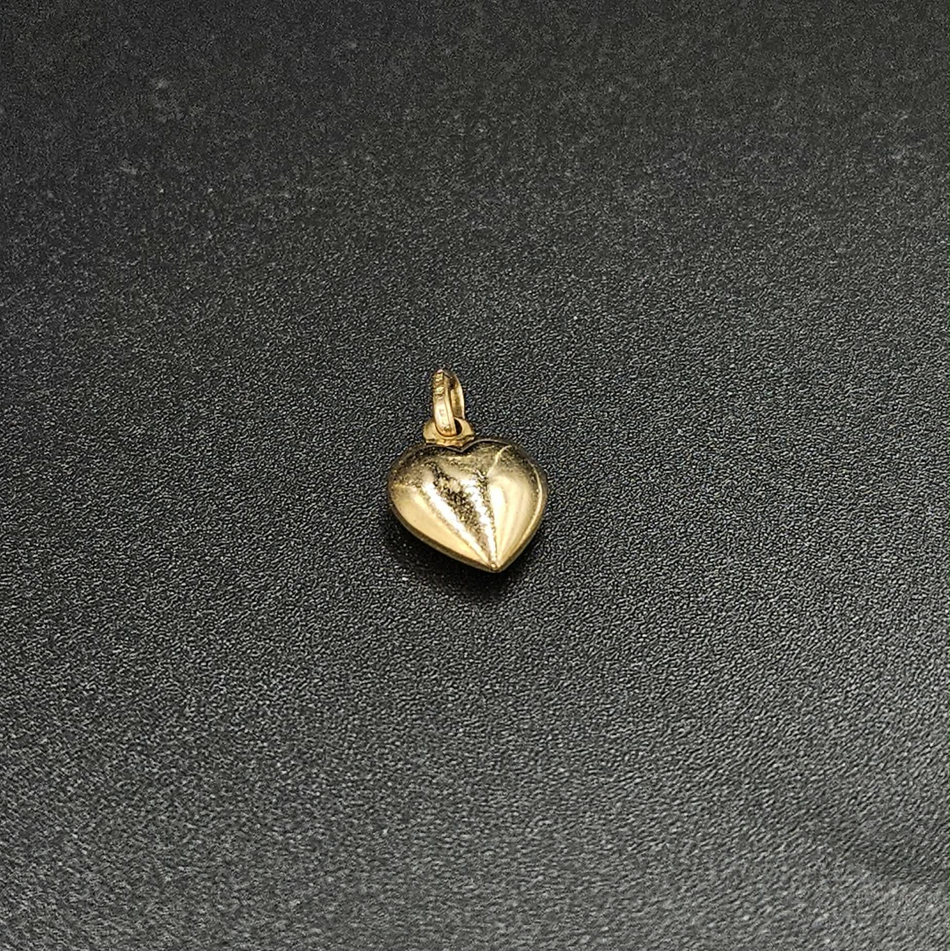 9ct Yellow Gold Heart Pendant