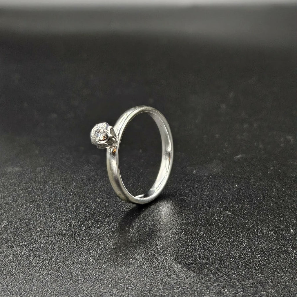 9ct White Gold Diamond Ring