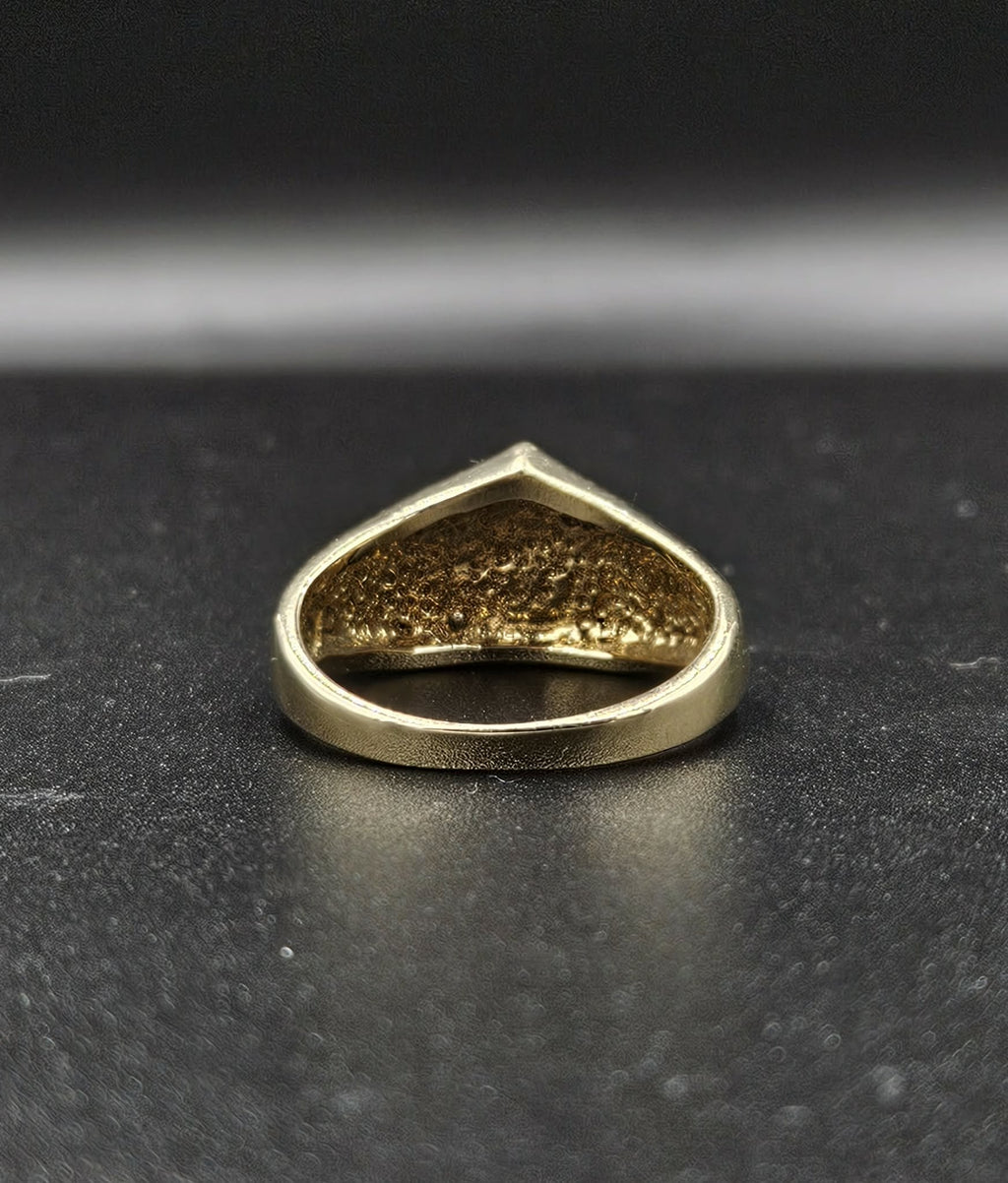 9ct Yellow Gold Diamond Ring Adidas Style