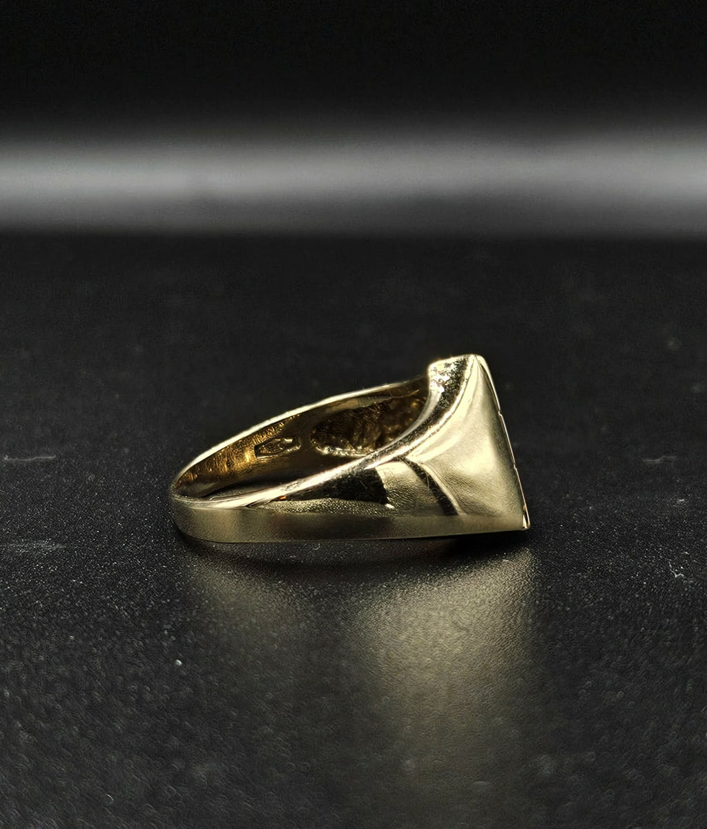 9ct Yellow Gold Diamond Ring Adidas Style