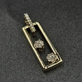 9ct Yellow Gold Diamond Pendant