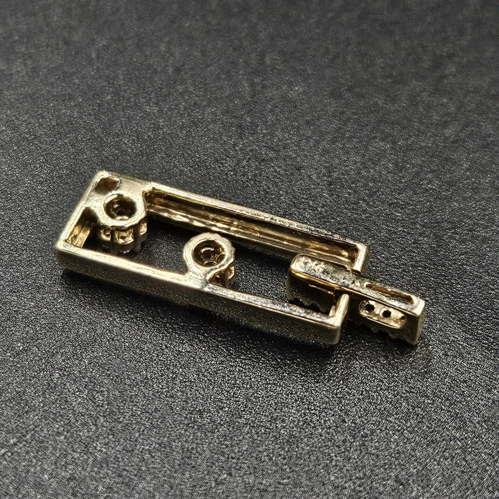 9ct Yellow Gold Diamond Pendant