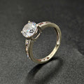 9ct White Gold Cubic Zirconia Ring