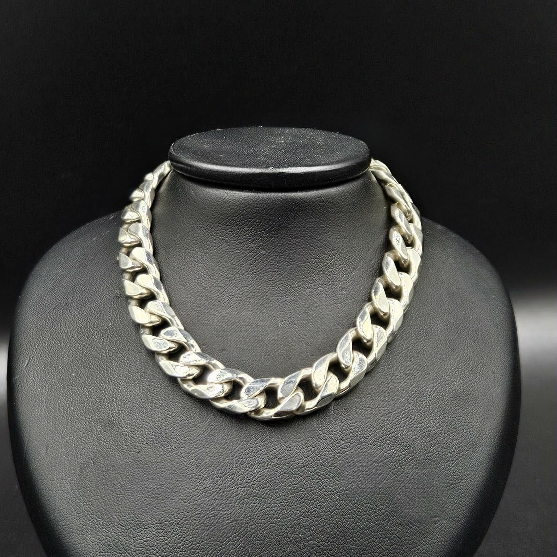 Sterling Silver Curb Style Bracelet