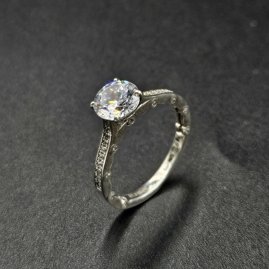 Sterling Silver Cubic Zirconia Ladies Ring