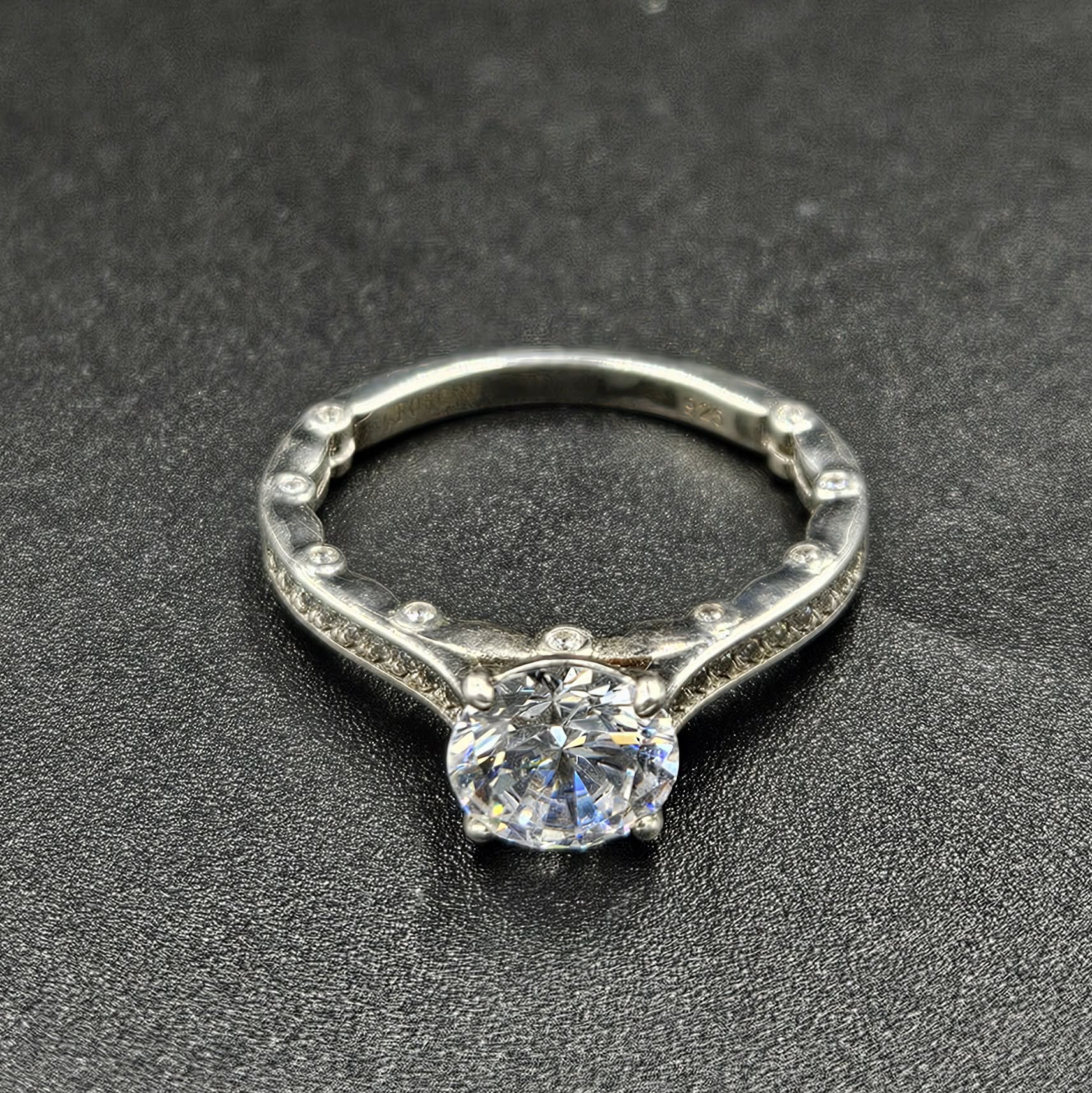 Sterling Silver Cubic Zirconia Ladies Ring