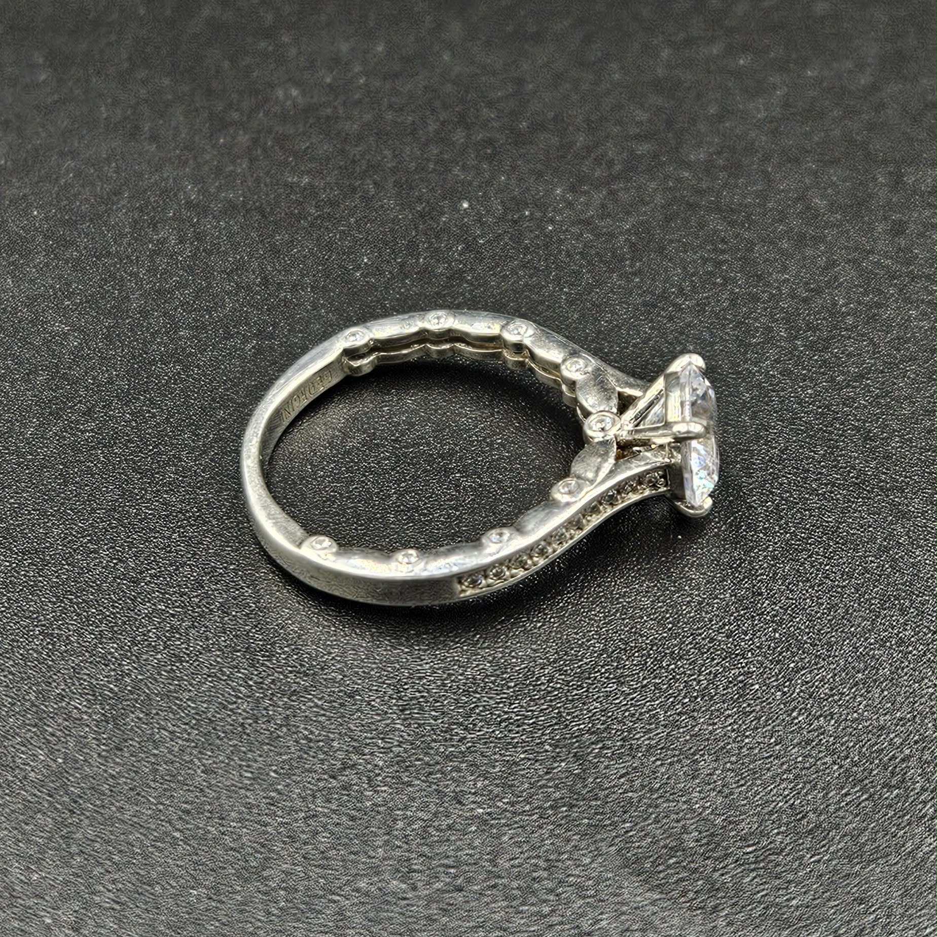 Sterling Silver Cubic Zirconia Ladies Ring