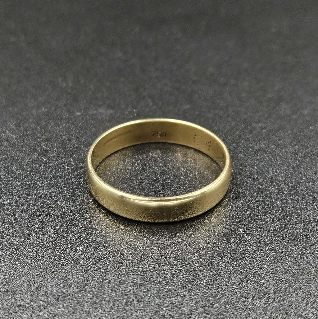 18ct Yellow Gold Plain Band