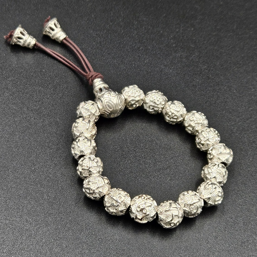 Silver Plated Bead Bracelet