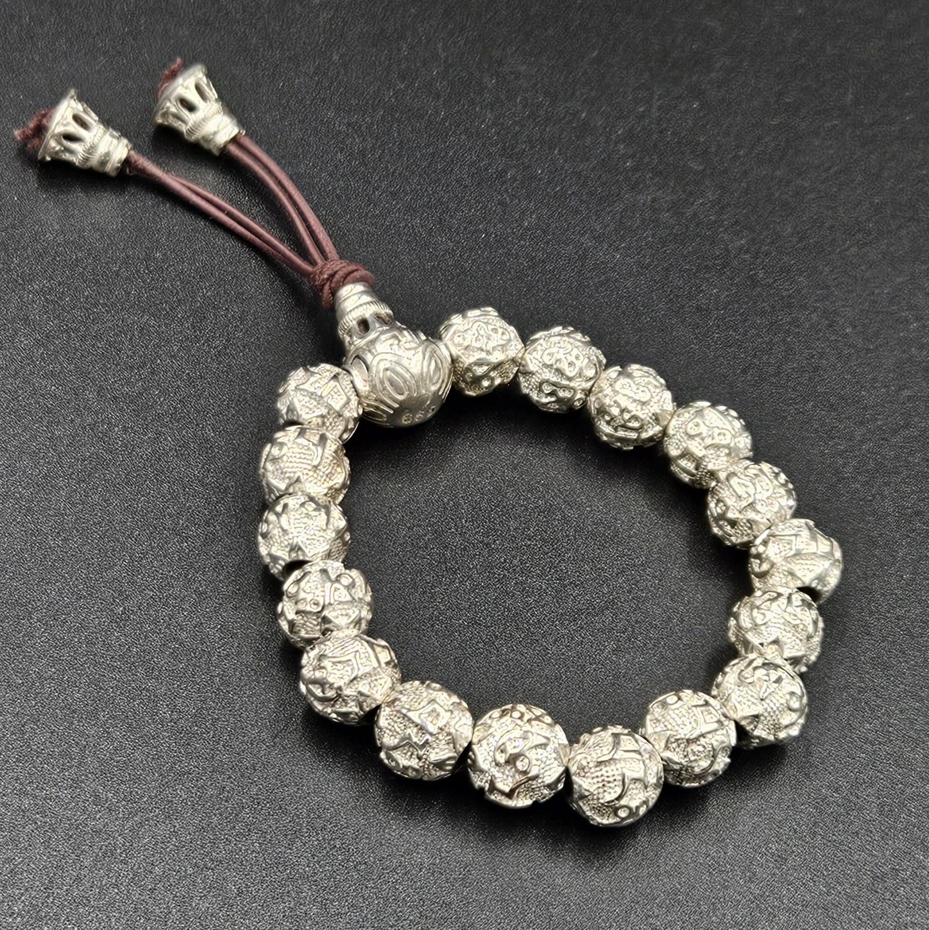 Silver Plated Bead Bracelet