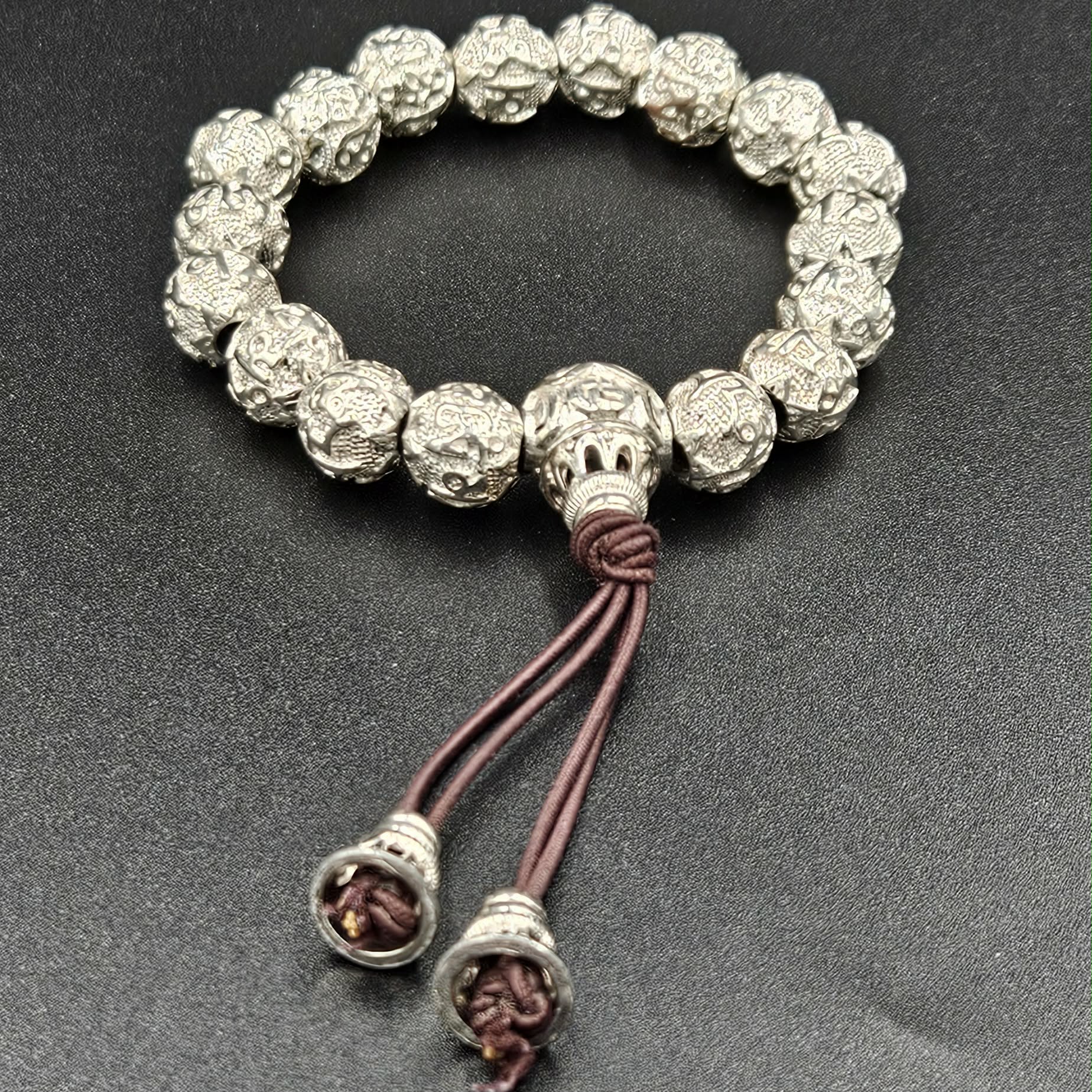 Silver Plated Bead Bracelet
