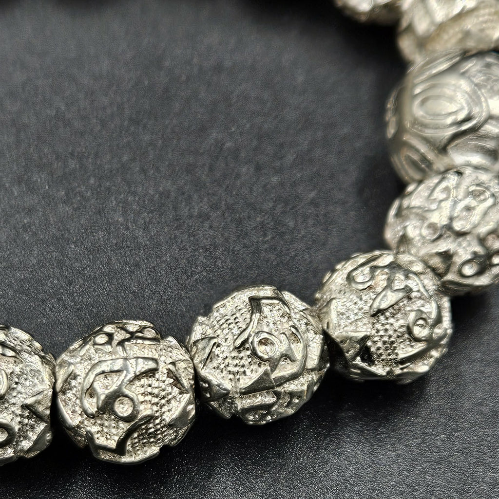 Silver Plated Bead Bracelet