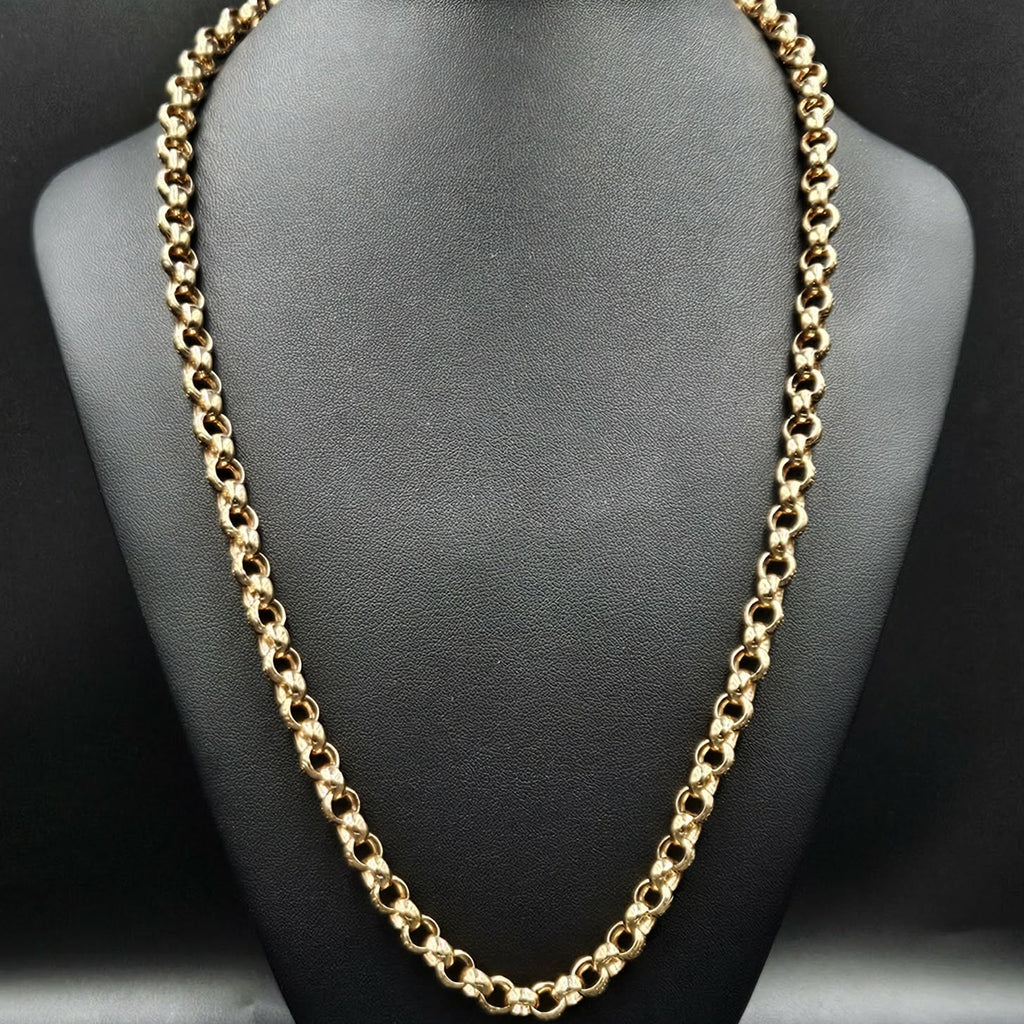 9ct Yellow Gold Belcher Style Chain
