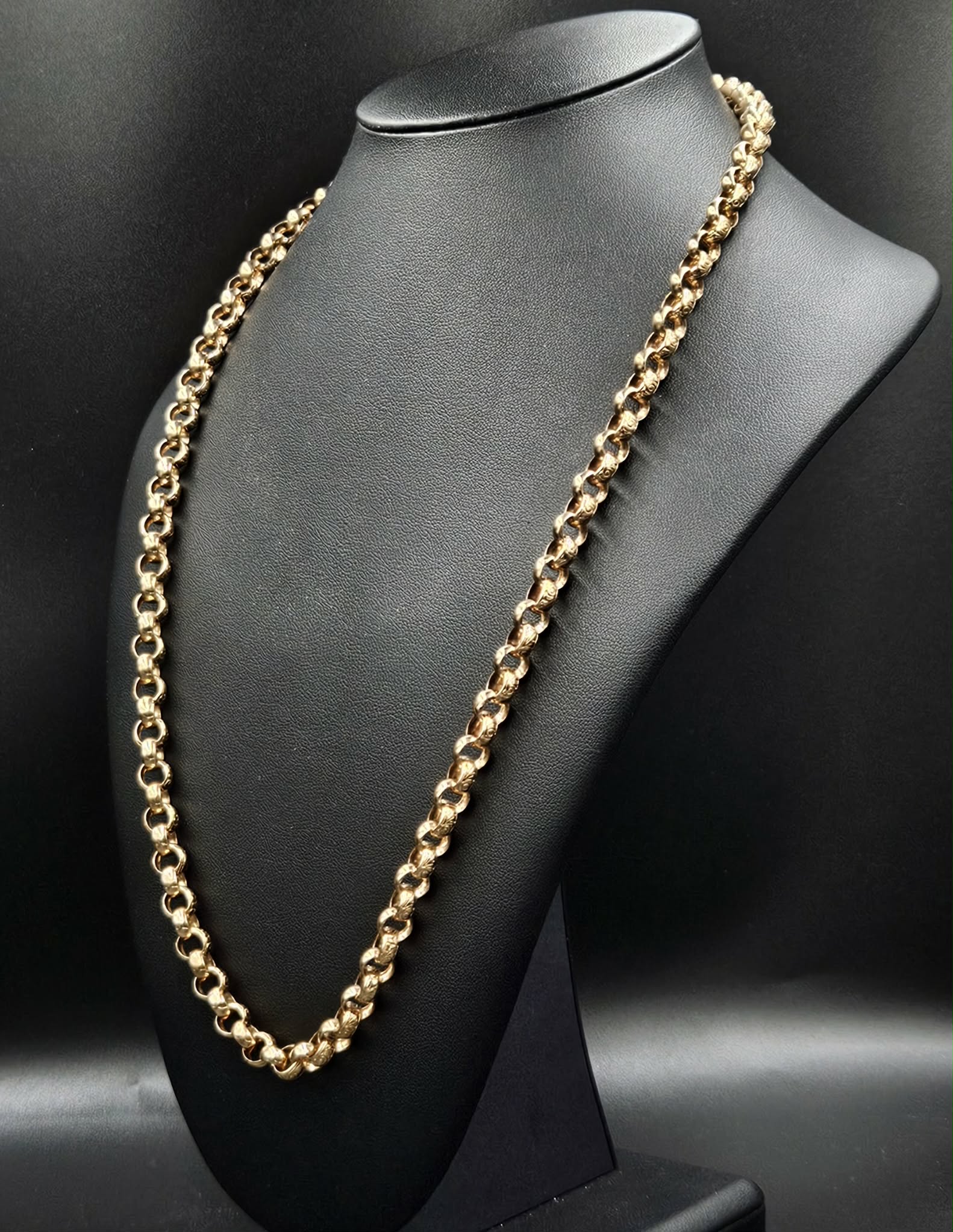 9ct Yellow Gold Belcher Style Chain
