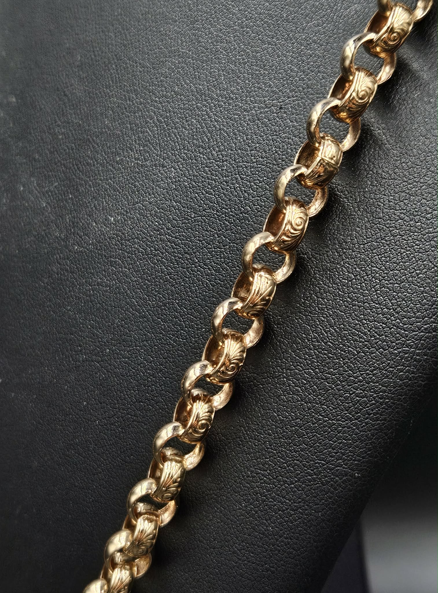 9ct Yellow Gold Belcher Style Chain