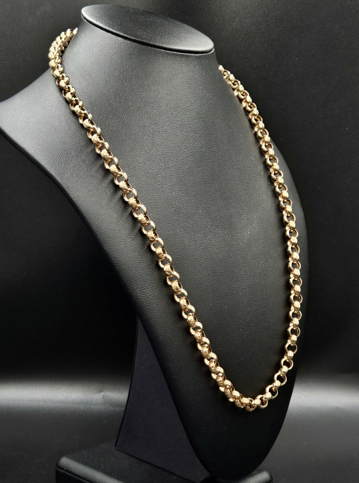 9ct Yellow Gold Belcher Style Chain