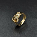 18ct Yellow Gold Diamond Belt Style Ring
