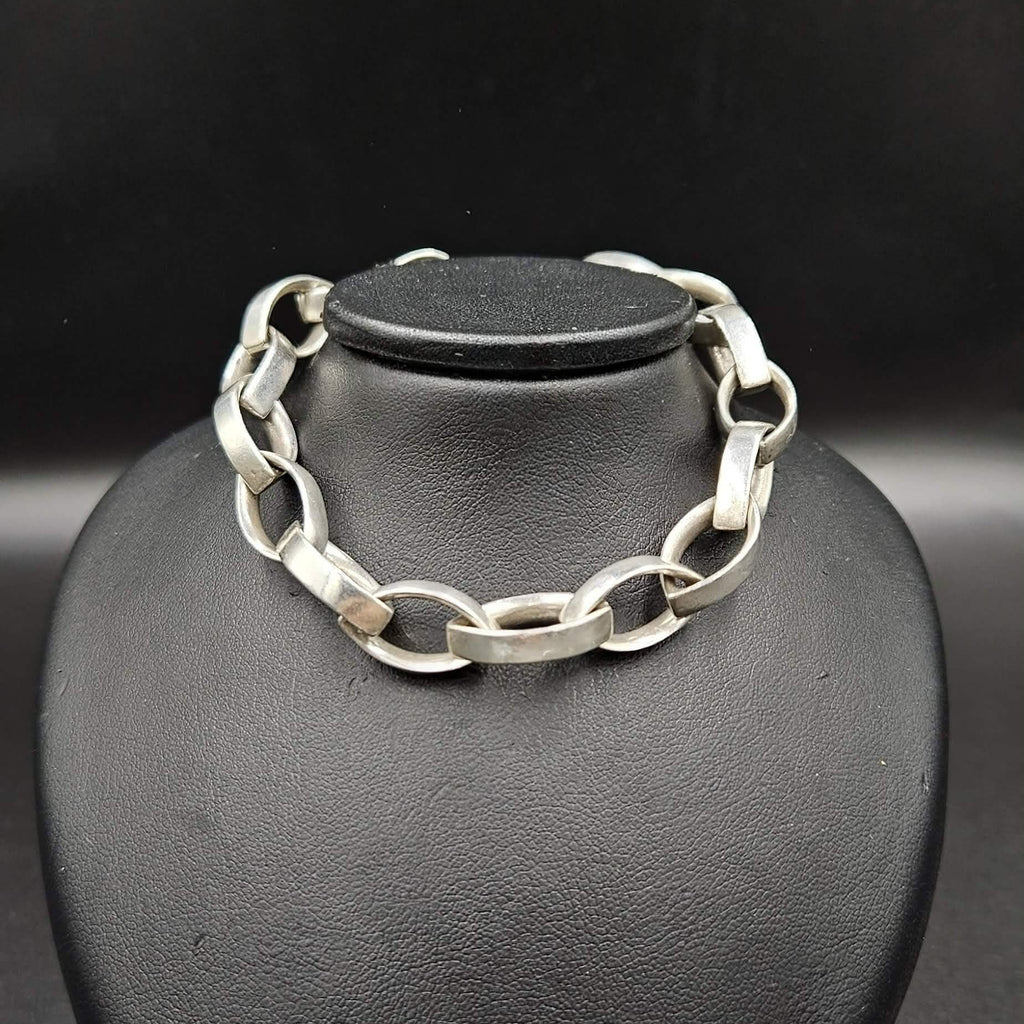 Sterling Silver Bracelet Chain-Link Design