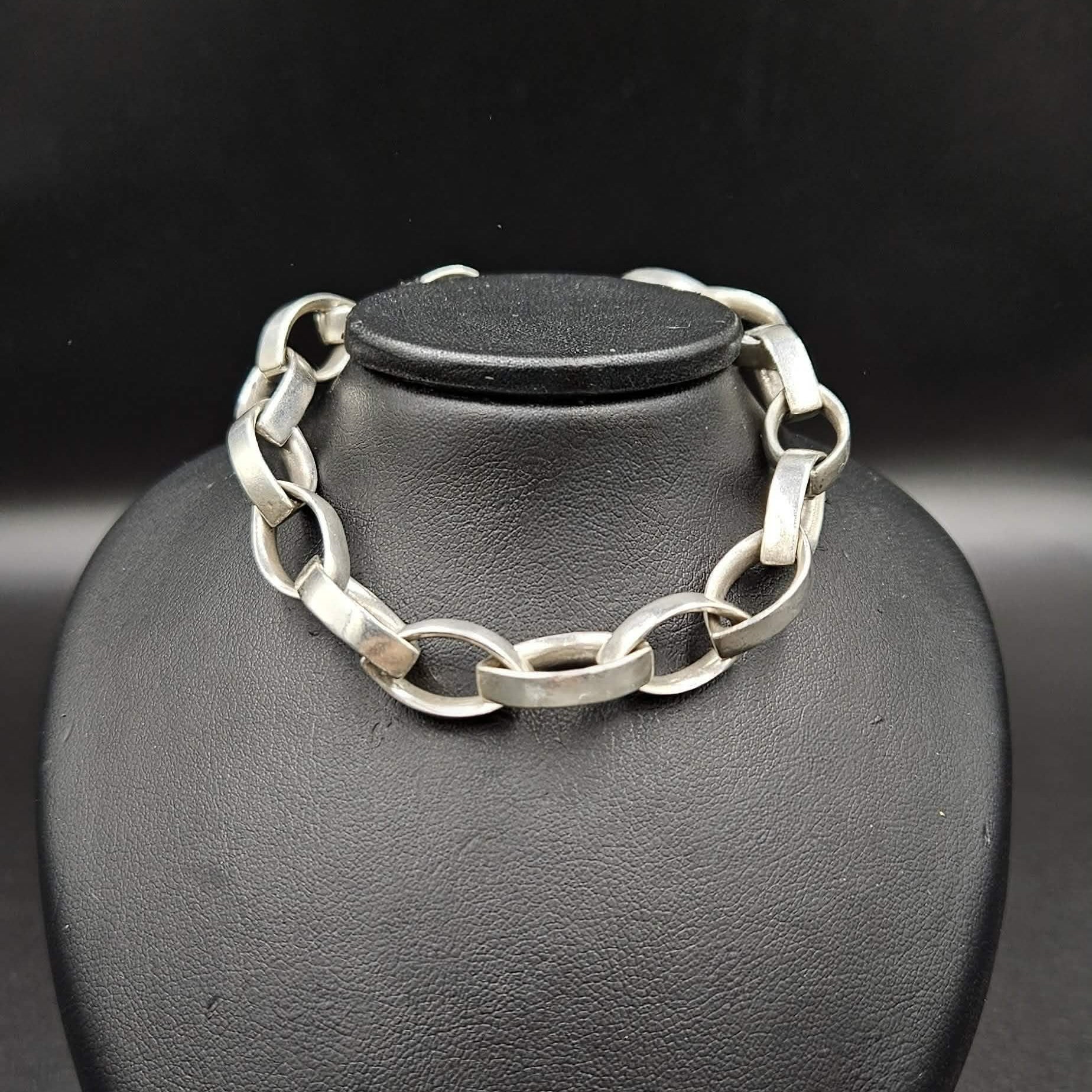 Sterling Silver Bracelet Chain-Link Design