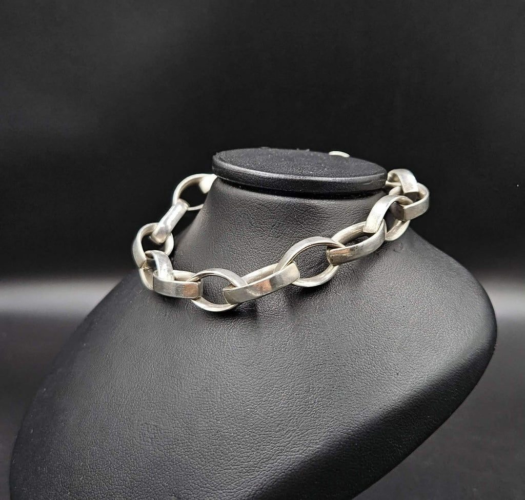Sterling Silver Bracelet Chain-Link Design