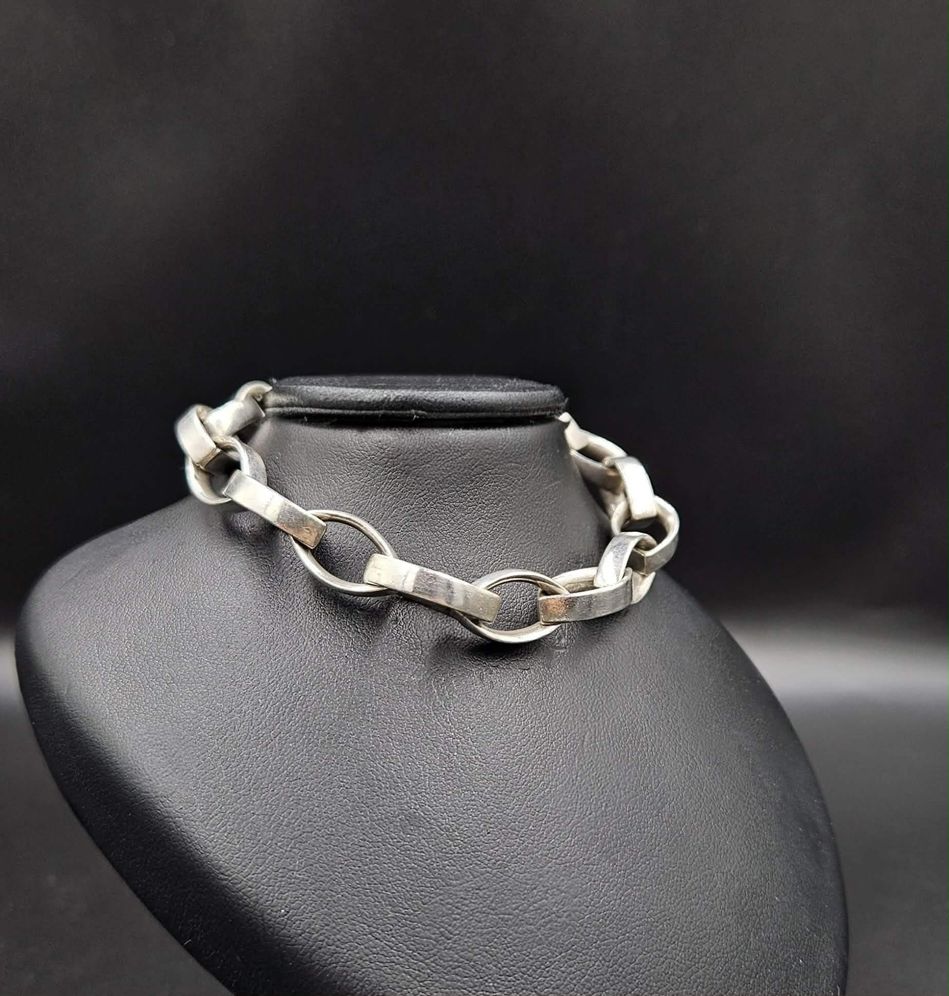 Sterling Silver Bracelet Chain-Link Design