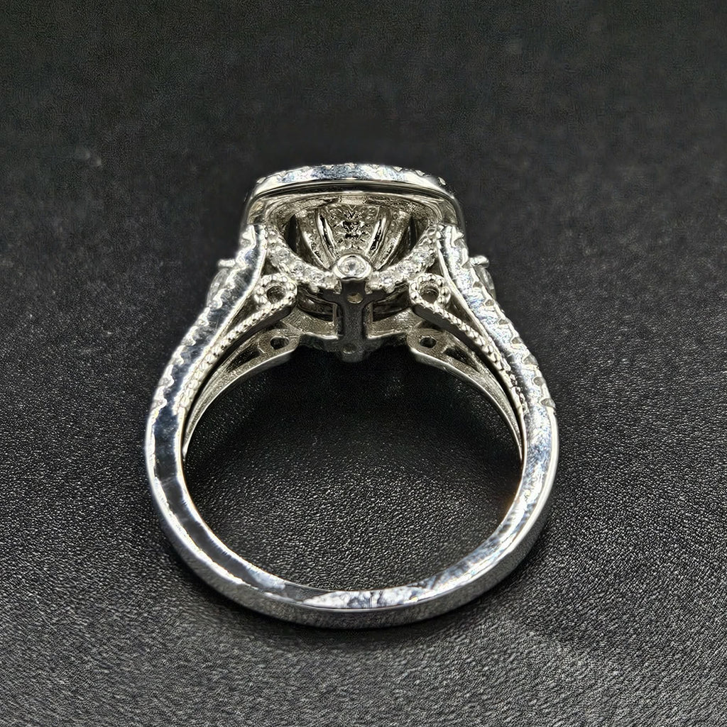 Brand New Sterling Silver Cubic Zirconia Ring R 1⁄2