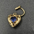 9ct Yellow Gold Blue Sapphire Locket