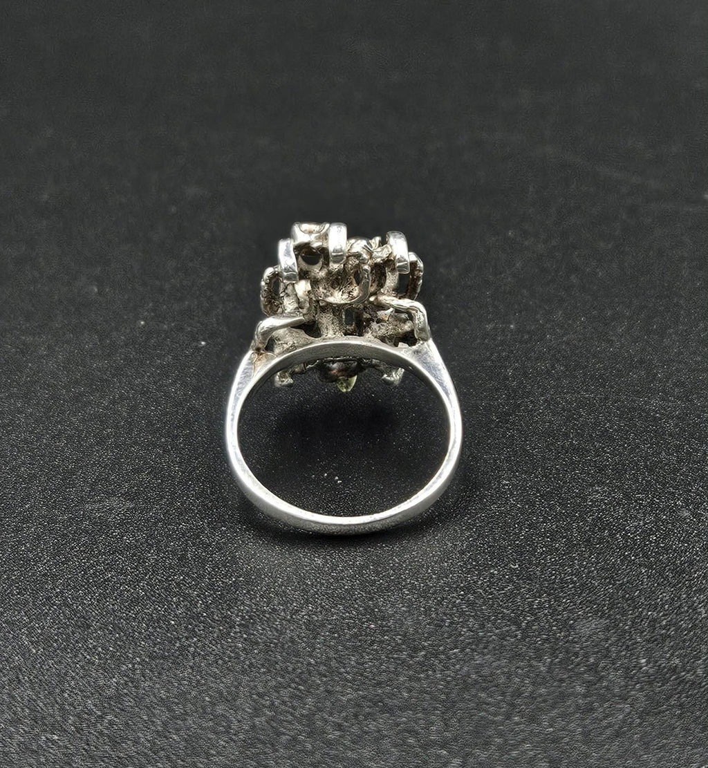 Sterling Silver & 9ct Gold Ring