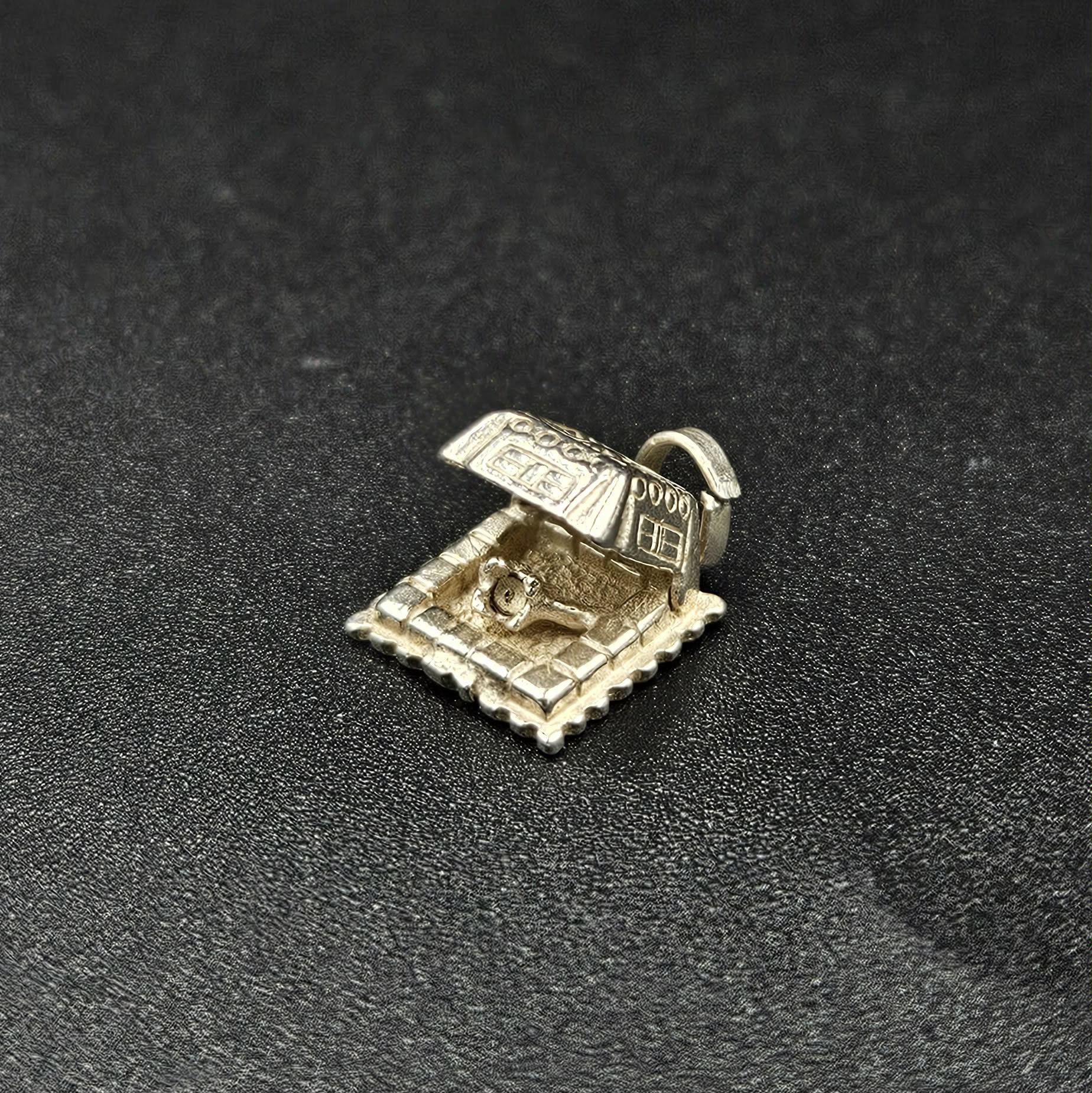 Sterling Silver Ring Box Charm