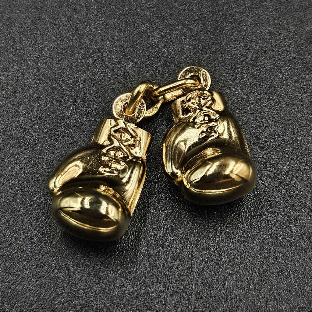 9ct Yellow Gold Boxing Gloves Pendant