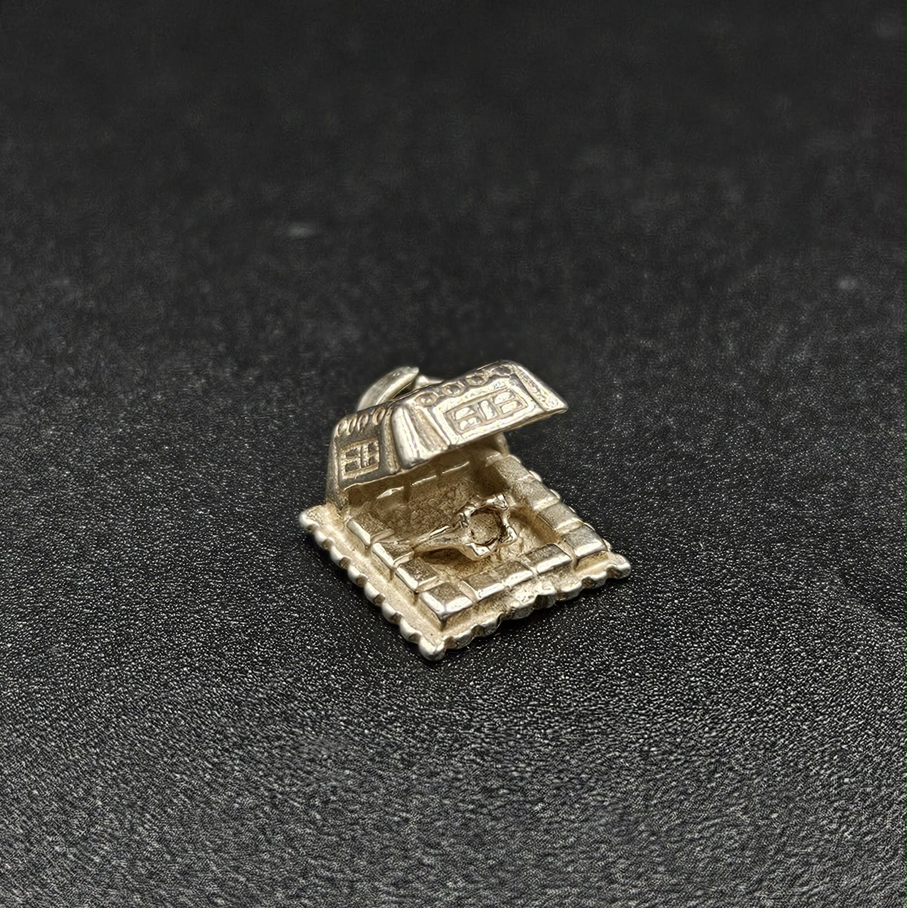 Sterling Silver Ring Box Charm